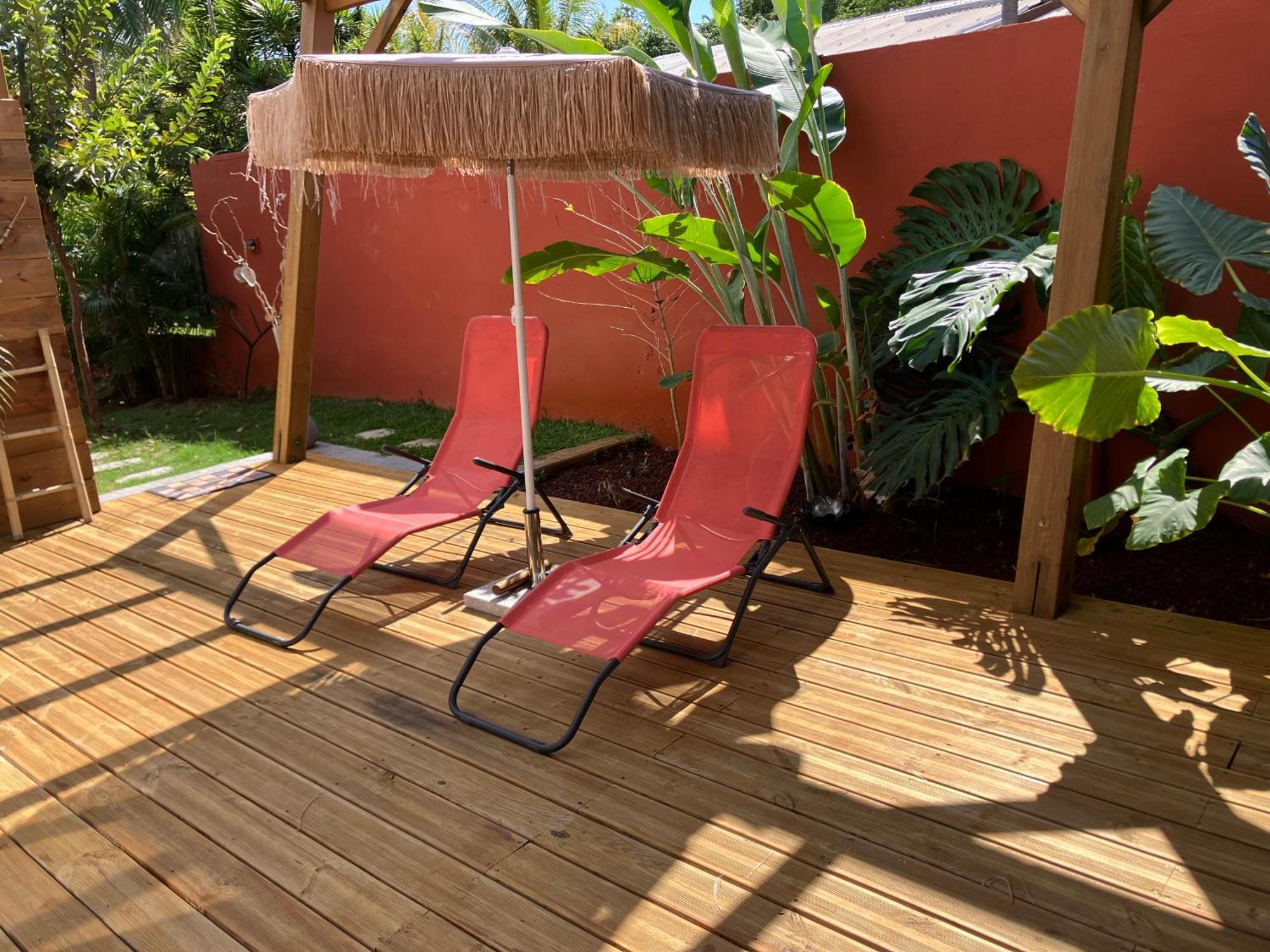 Kazacoco Bungalow A 5 Min A Pieds Du Lagon La Saline Les Bains Eksteriør billede